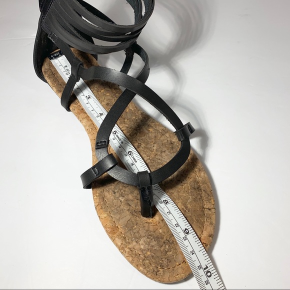 ☀️ Black Gladiator Rampage Stephanie Size 8 - Picture 3 of 5